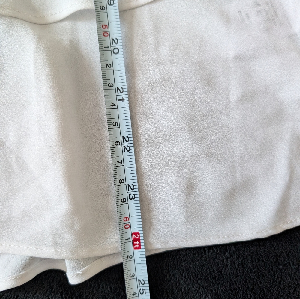 White Going Out Top Halter Tiered Cami Bridal Shower Coastal Cowgirl Y2K L image 8